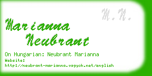 marianna neubrant business card